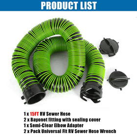 OUTPRIZE semi-transparent 4-in-1 adapter elbow for flow visibility