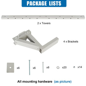 OUTPRIZE included bungee straps securing ladder for wobble-free transit benefit