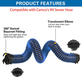 OUTPRIZE two storage caps on hose ends protecting connections and preventing odors