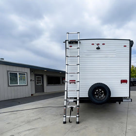 OUTPRIZE ladder folded compact for easy storage and transport benefit