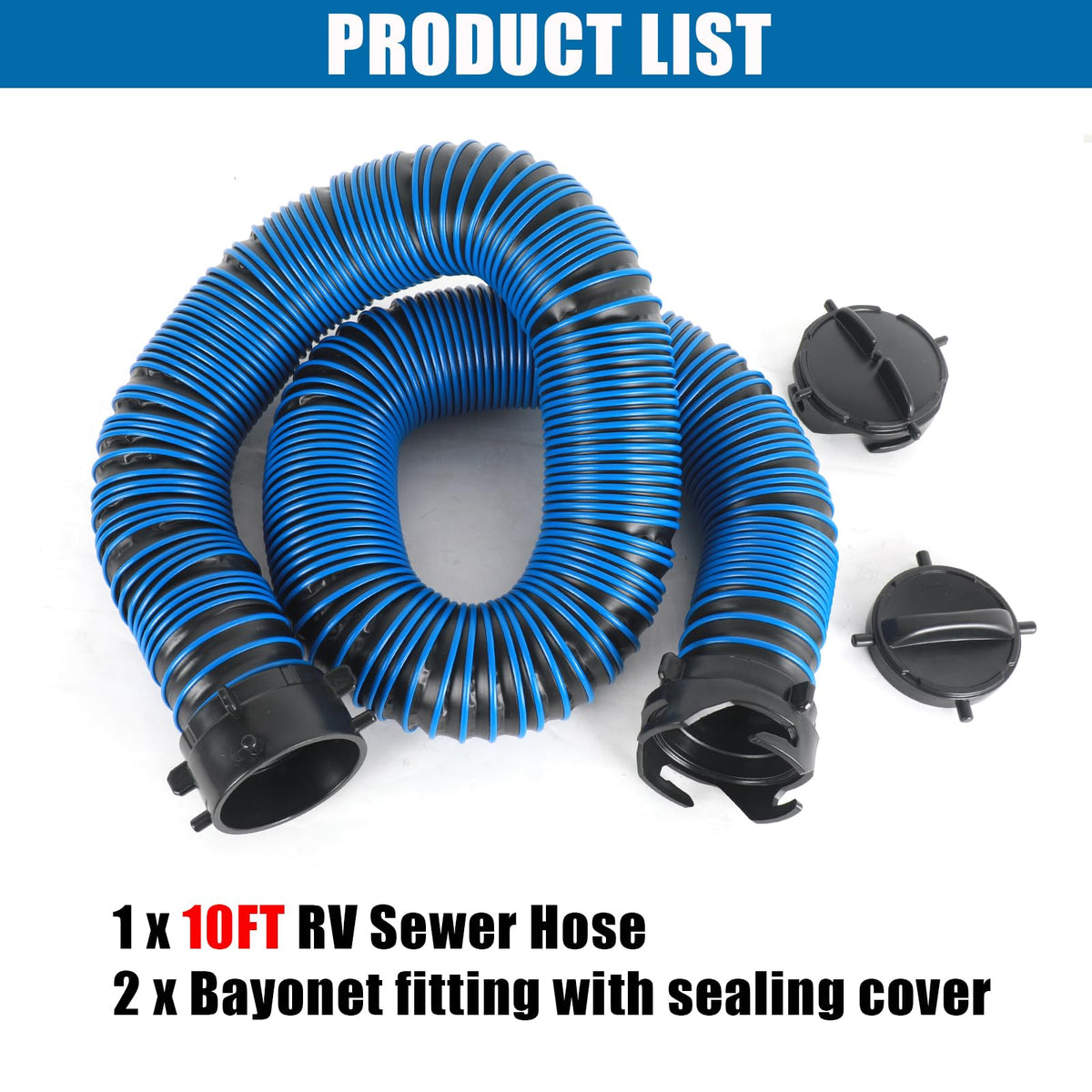 OUTPRIZE compressed hose showing compact 4.1ft storage benefit for tight compartments