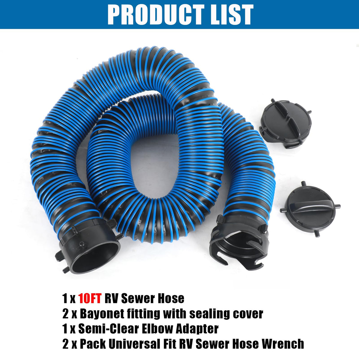 OUTPRIZE compressed hose showing compact 4.1 ft storage benefit