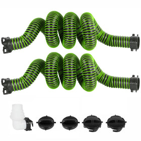 OUTPRIZE front view of full sewer hose kit showing durable components