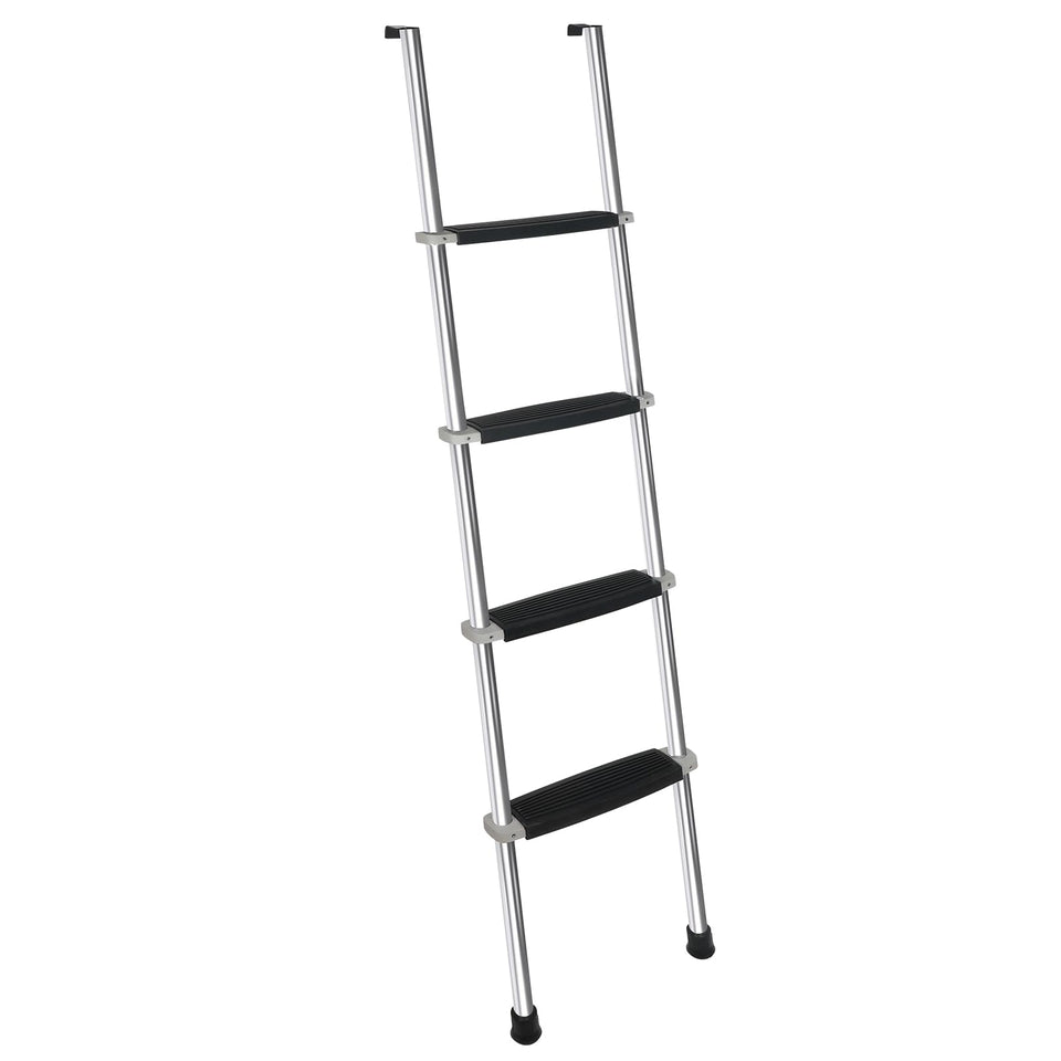 OUTPRIZE front view of full ladder showing slim profile and durable finish