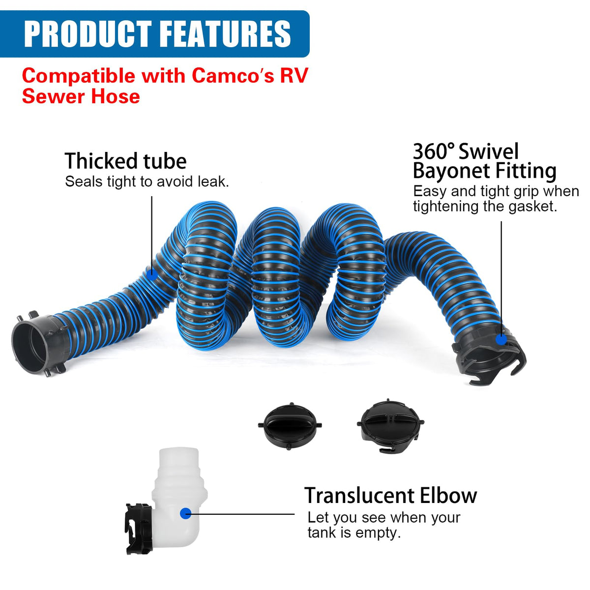 OUTPRIZE compressed hose stored compactly for convenient transport