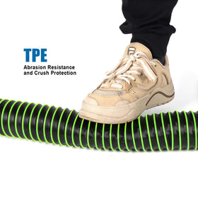 OUTPRIZE hose rebounding after being run over to show toughness