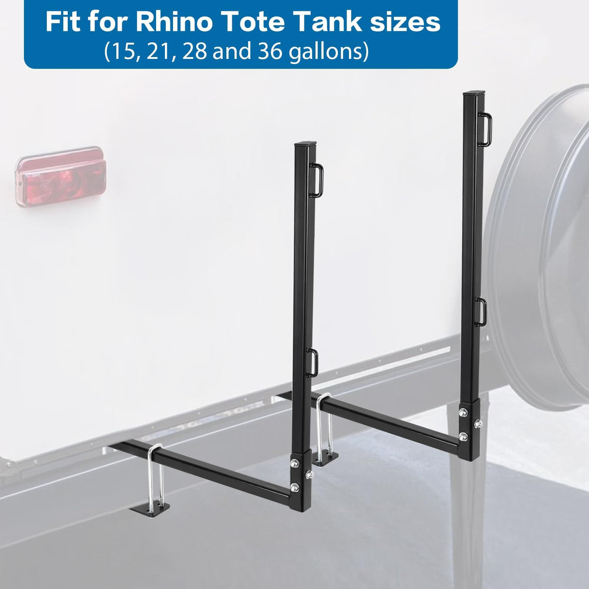 OUTPRIZE ratchet strap detail showing reliable fastening and reduced tank movement