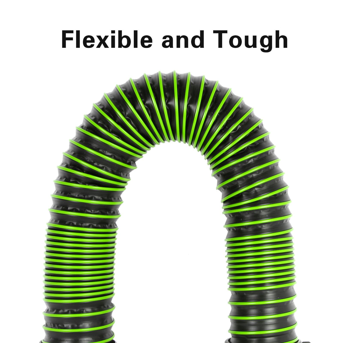 OUTPRIZE hose next to ruler showing length and scale for planning