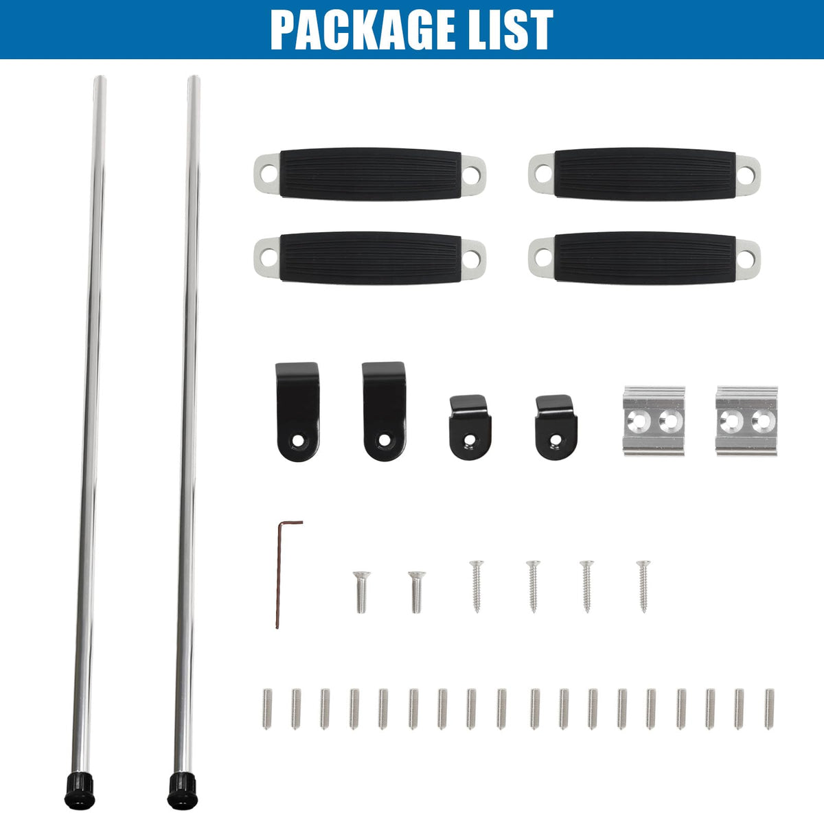 OUTPRIZE ladder next to chair to show compact size and scale for RVs