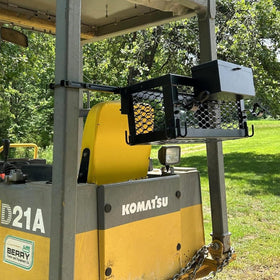 OUTPRIZE in field with tools demonstrating on-machine convenience and efficiency