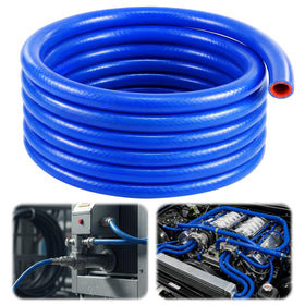 Outus blue hose full coil showing length and blue finish for versatile installations
