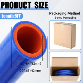 Outus hose coil close-up highlighting smooth silicone surface and durability benefit