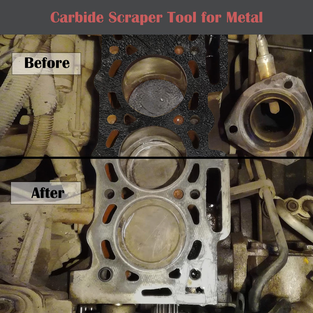 OUXIO scrapers on a workbench in a garage setting showing practical use and tool readiness
