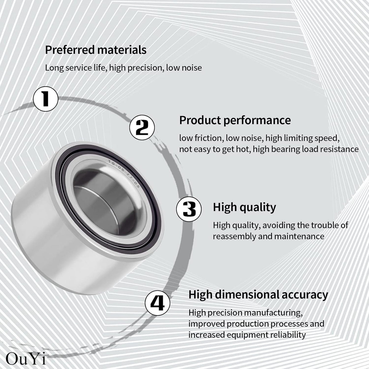 OuYi packaging and label indicating new condition and correct OEM cross-reference