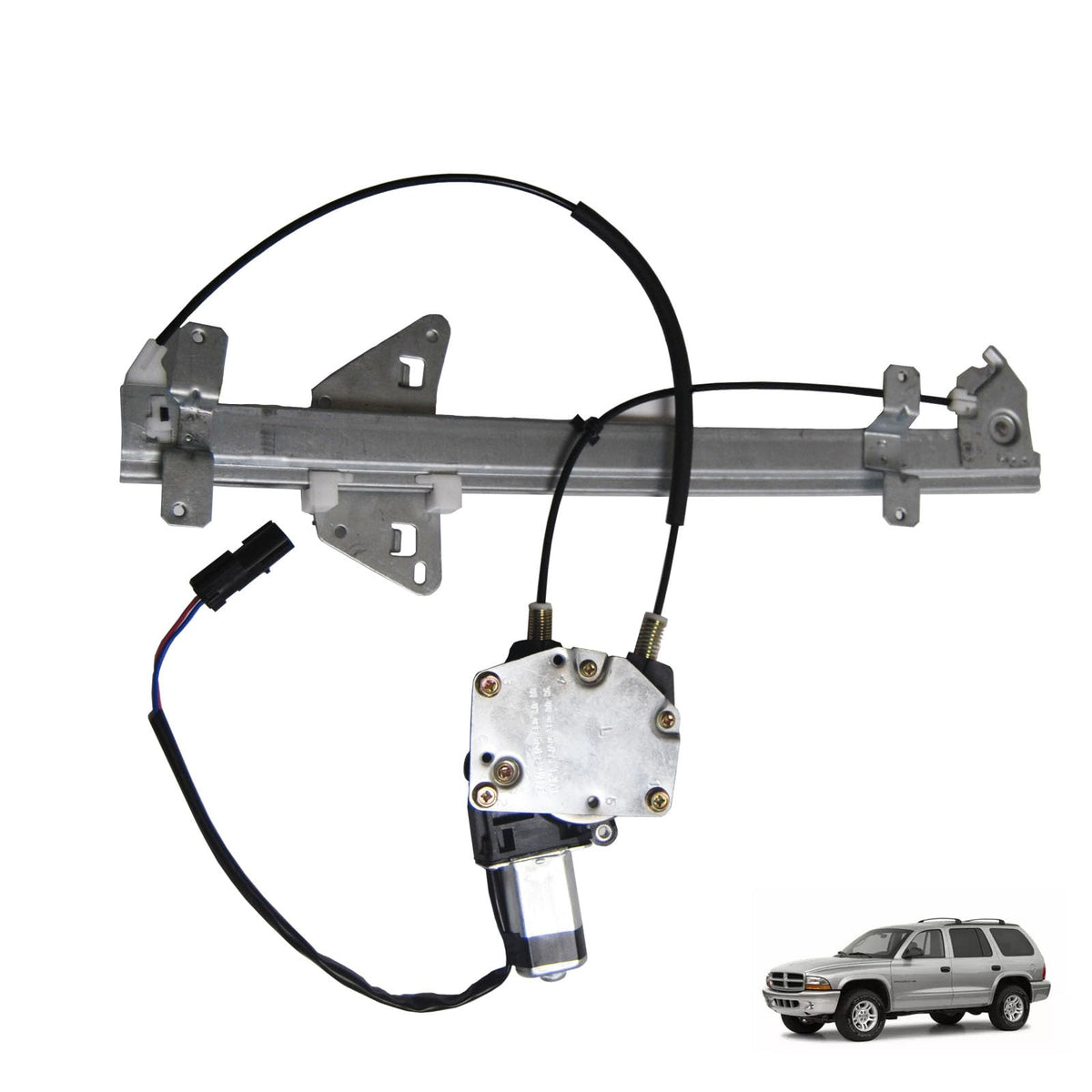 OVANOH front left assembly front view showing full regulator and motor, reliable replacement