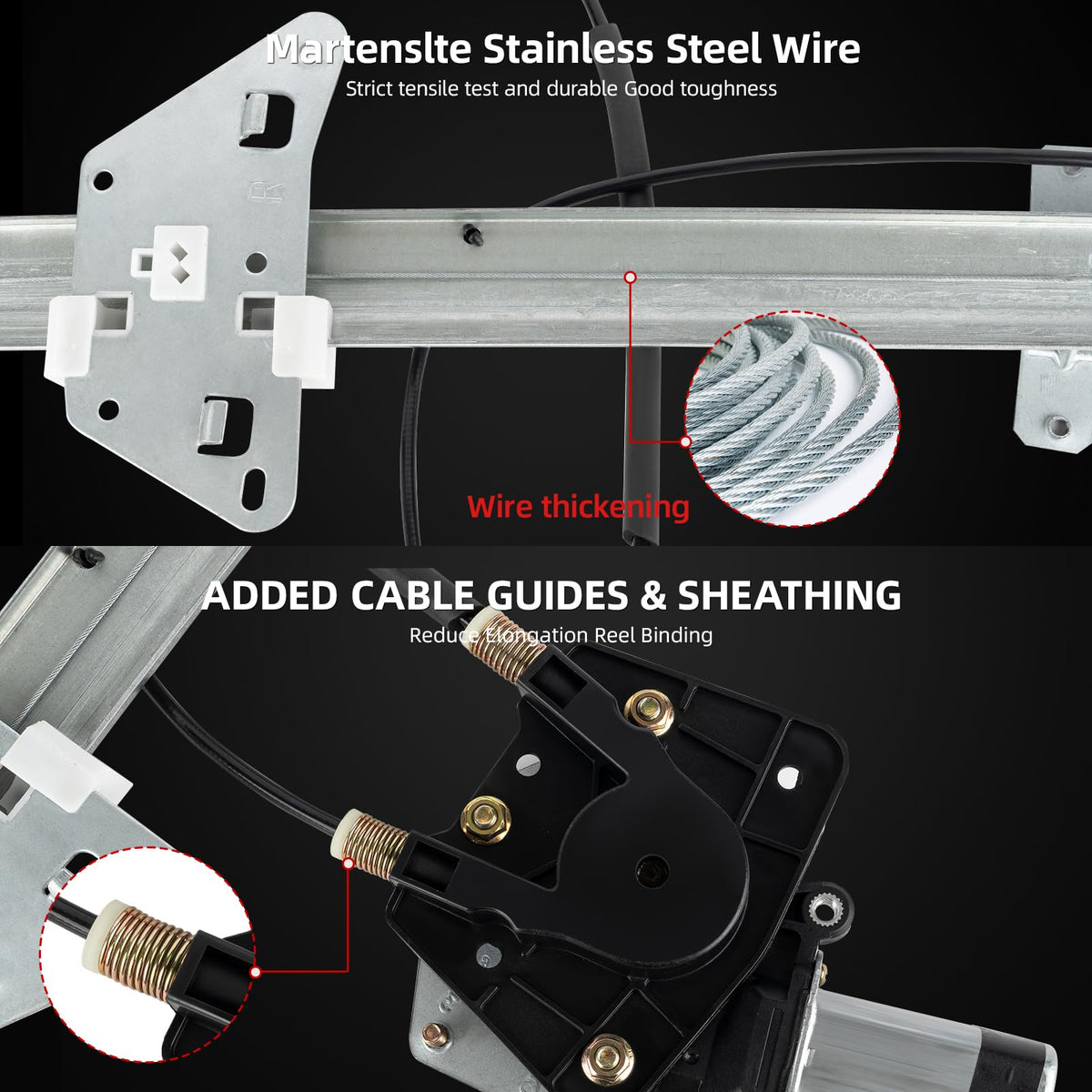OVANOH mounting points detail showing bolt holes for accurate OE-style installation