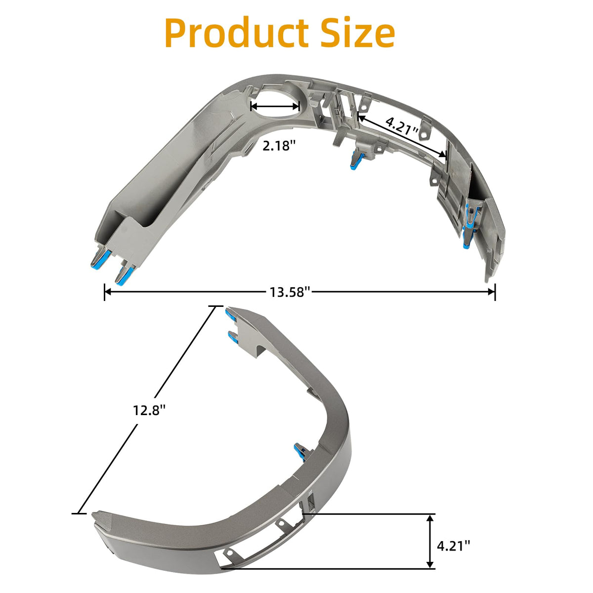 OVANOH trim panels next to ruler showing accurate dimensions advantage