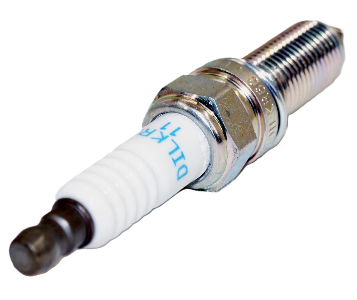 OVERSTOCKDIRECT NGK plug next to 5/8 inch socket showing hex size for correct installation