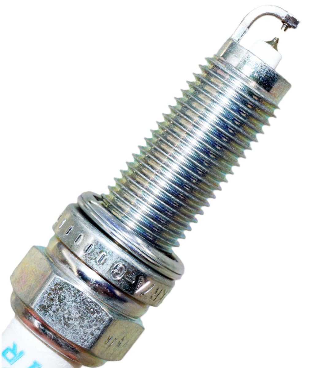 OVERSTOCKDIRECT NGK side profile focusing on threads and electrode, illustrates precise fitment