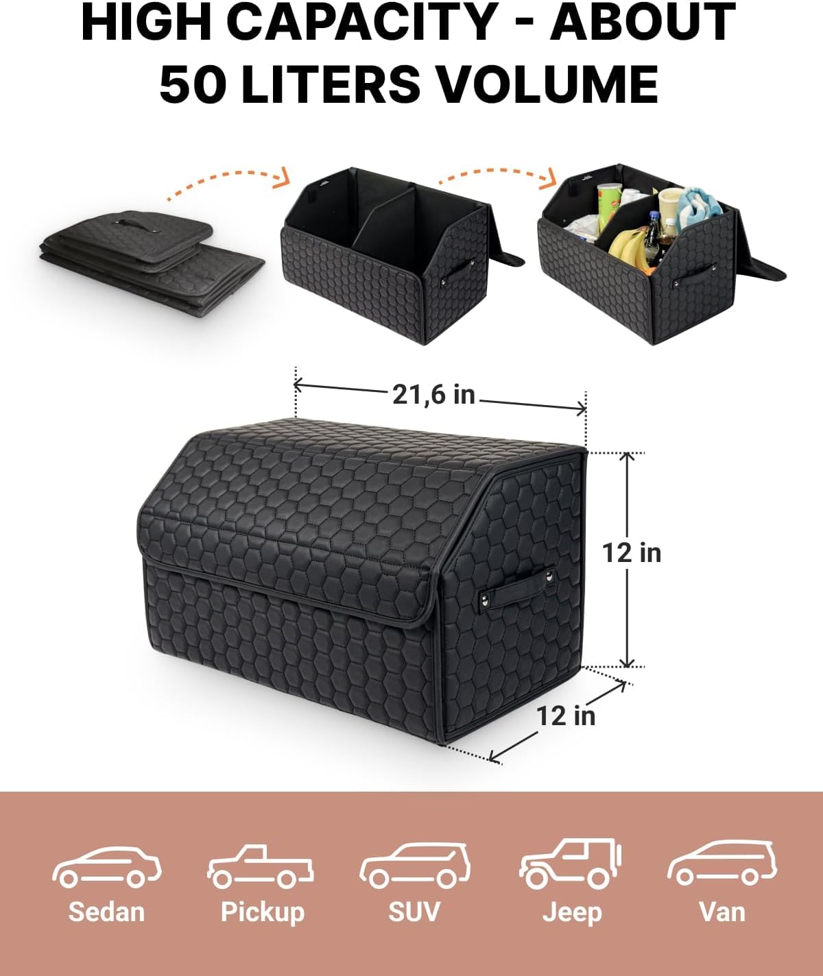 Owleys collapsed flat for compact storage and easy stowing benefit
