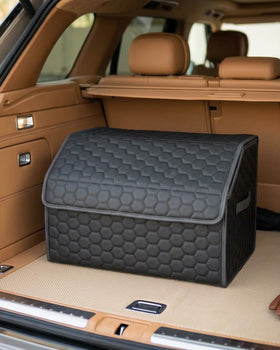 Owleys front view showing organizer shape and accessible storage benefit