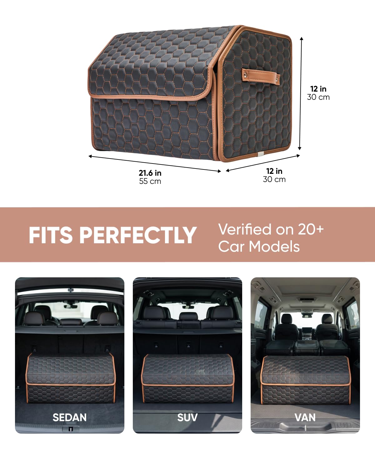 Owleys Hexy inside car trunk loaded with gear for secure transport