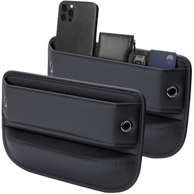 Owntow front view of two-pack in black showing sleek storage benefit