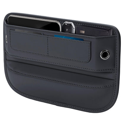 Owntow front view showing leather gap filler and organized space benefit
