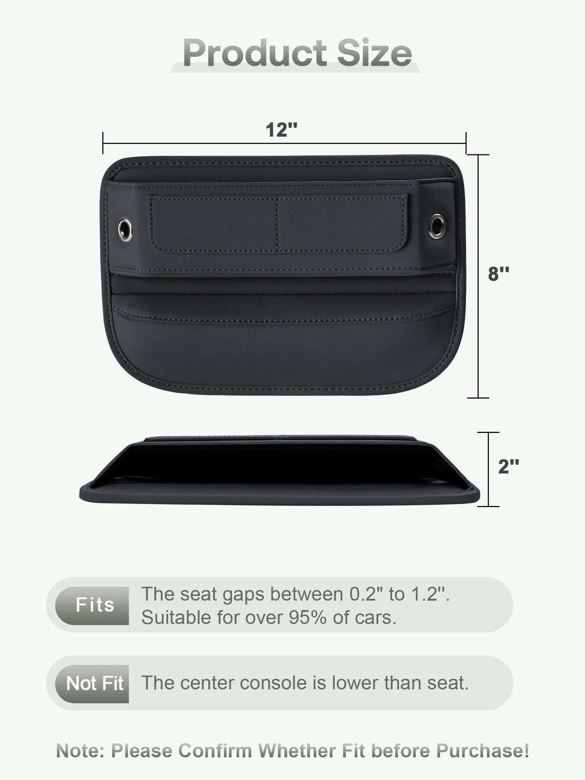 Owntow phone pocket with phone for scale showing secure device storage benefit