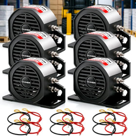 OXAMBIR front view of alarm showing durable housing and loud speaker benefit