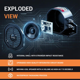 OXAMBIR installed on truck rear demonstrating audible warning for safety benefit