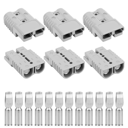 OXDFK front view of six-piece quick connect kit showing ready-to-install plugs and housings for fast hookups
