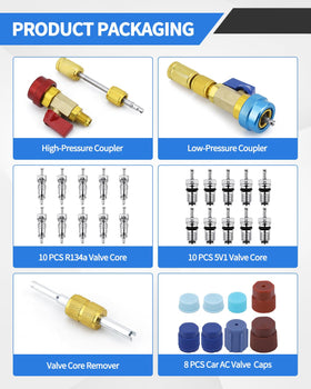 OXDFK spread of R134A and 5V1 valve cores for ready replacements