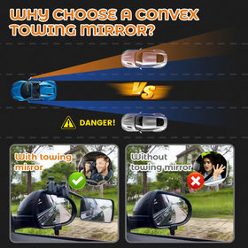 Oxerbog convex mirror face providing expanded field of view benefit