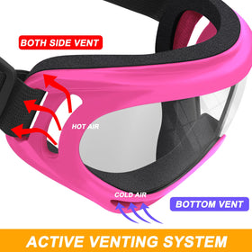 OXG adjustable nylon strap and buckle demonstrating helmet fit and secure hold