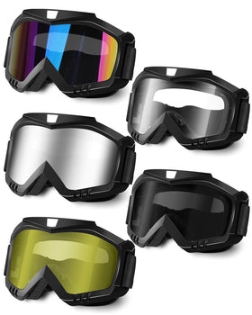 OXG front view of five-pack goggles showing full kit and fit benefits