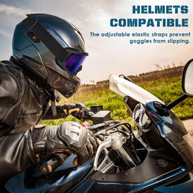 OXG goggles worn over prescription glasses showing OTG fit and clear vision