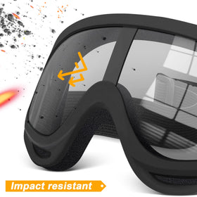 OXG goggles beside helmet showing size fit and quick compatibility benefit