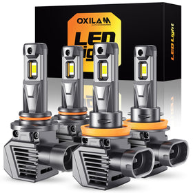 OXILAM front packaging showing bulbs and specifications, highlights reliable brightness