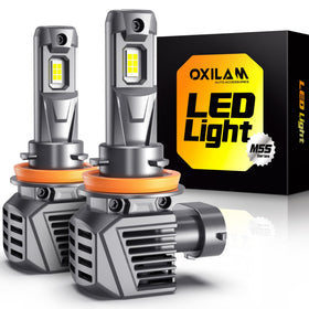 OXILAM front view pack of 2 bulbs showcasing plug-and-play fit