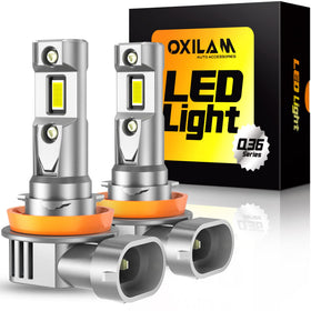 OXILAM H11 front view showing compact plug-and-play design and bright output