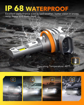OXILAM bulb submerged in water test demonstrating IP68 durability and reliability