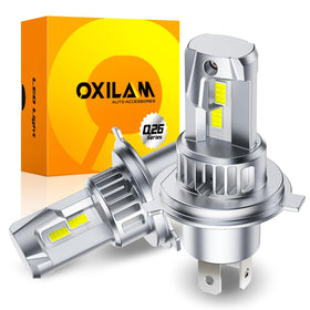 OXILAM front packaging showing bulbs and key features, clear product overview