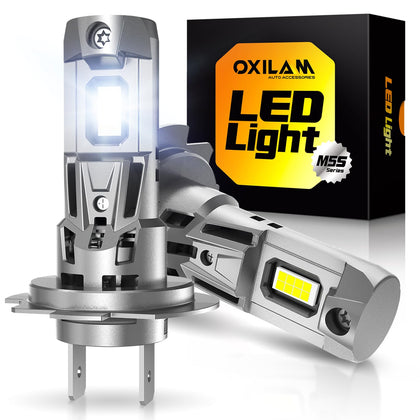 OXILAM H7 front view showing bulb shape and plug for easy fit