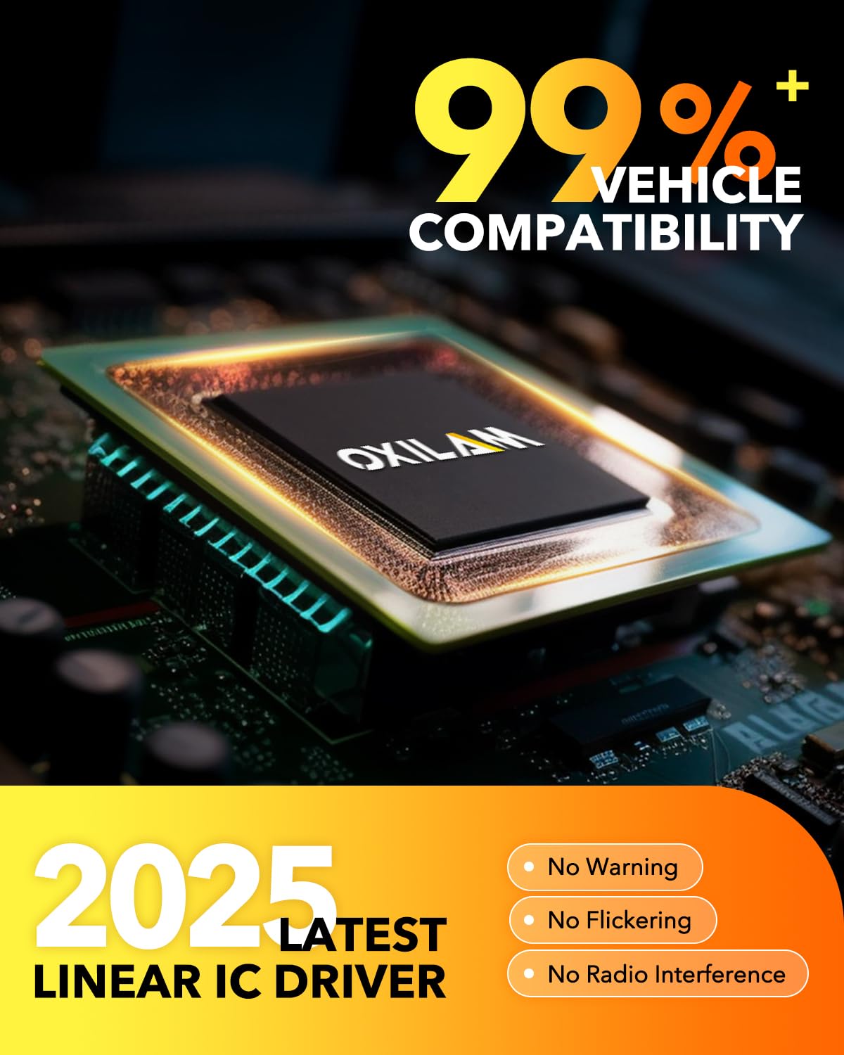 OXILAM H7 packaging and contents showing two bulbs and accessories