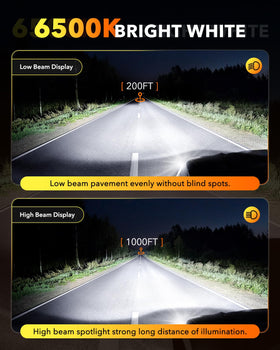 OXILAM H7 side profile showing 1:1 halogen-sized fit advantage