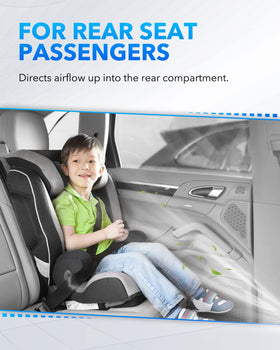 OXILAM installed on driver side under-seat vent improving airflow direction