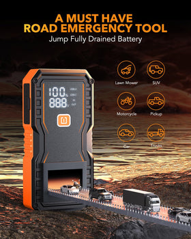 OXILAM LED display and controls offering clear battery status and ease