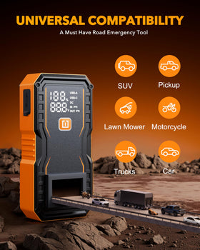 OXILAM 1200-lumen LED light in strobe mode improving roadside visibility