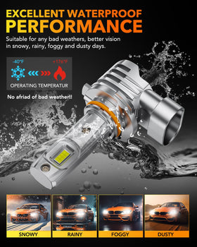 OXILAM in a night driving scene emphasizing improved road visibility
